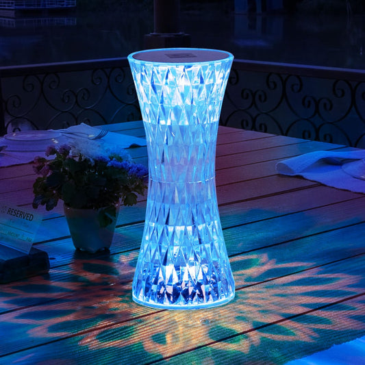 Lampe de Table Led en Cristal