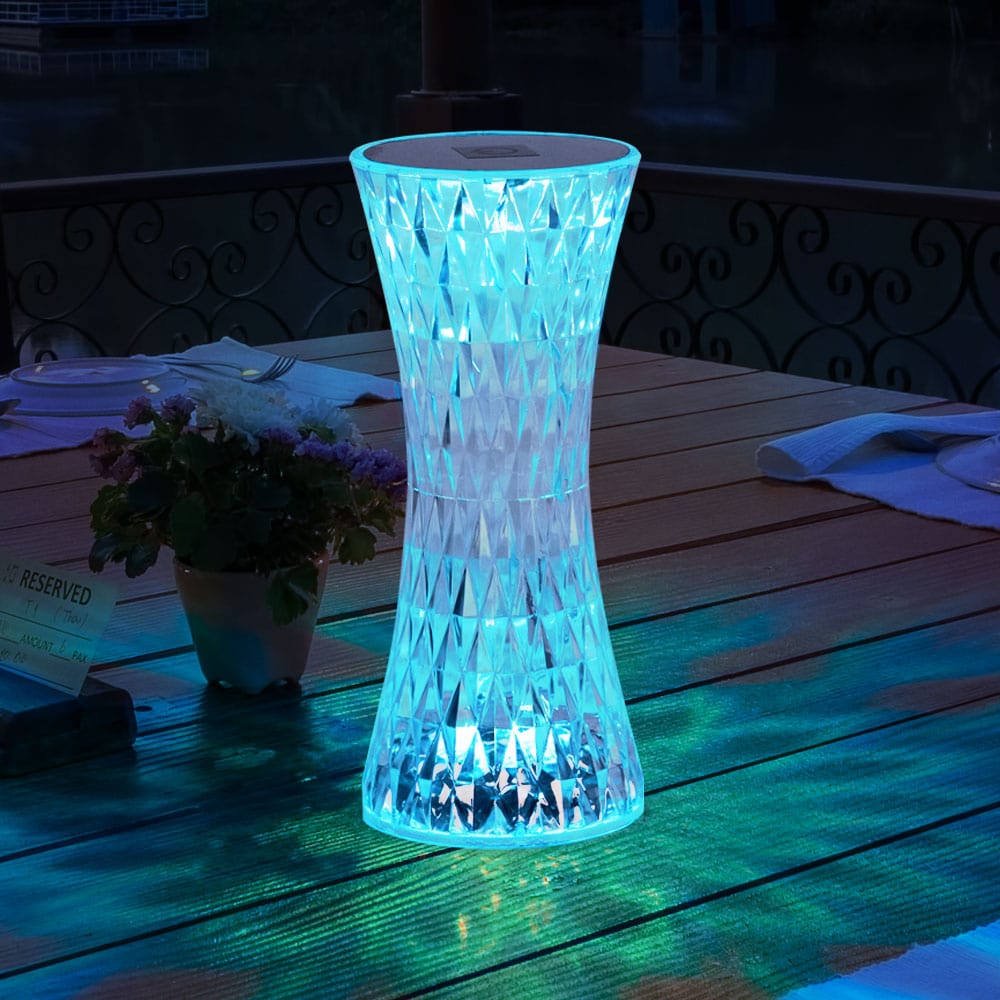 Lampe de Table Led en Cristal