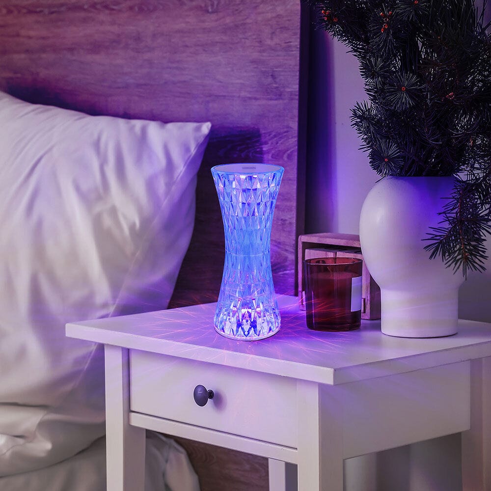 Lampe de Table Led en Cristal